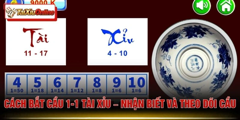Cách Bắt Cầu 1-1 Tài Xỉu – Nhận Biết Và Theo Dõi Cầu