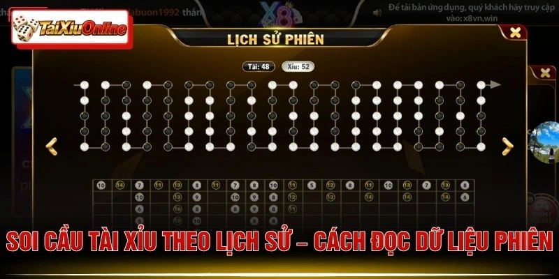 Soi Cầu Tài Xỉu Theo Lịch Sử – Cách Đọc Dữ Liệu Phiên